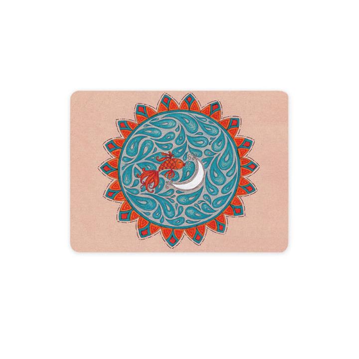 ماوس پد ترمه طراحان ایده مدل ماه و ماهی کد trm157
